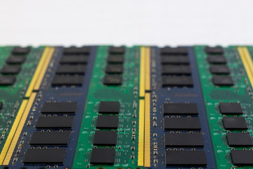 Technology computer component RAM background with copyspace and