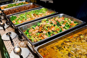 Foto op Canvas Thais voedselbuffet. © subinpumsom