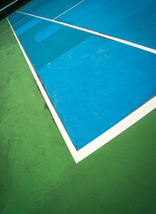 Heavy trained green court, sport background