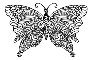 butterfly ornament on a white background