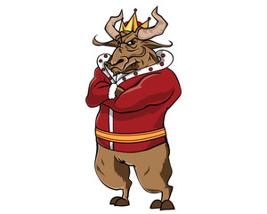 Bull Character - King