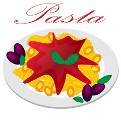 Pasta vector illustration