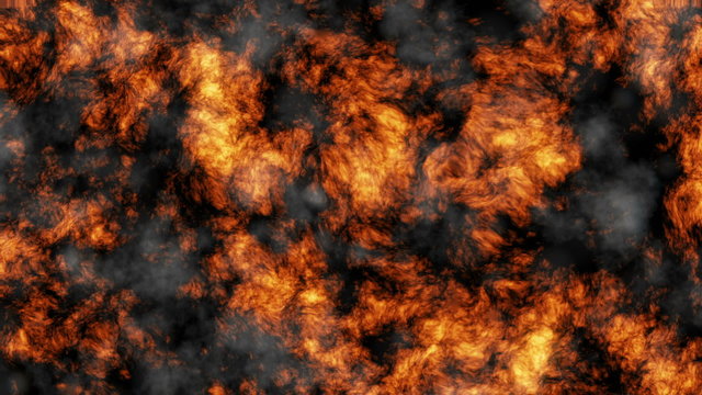 Background Animation - Künstlerbedarf - vulkanische Asche und Rauch