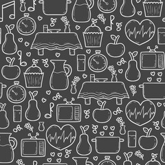 Seamless mindful eating background