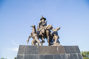 Obraz premium Statue of King Taksin , Chanthaburi , Thailand. 