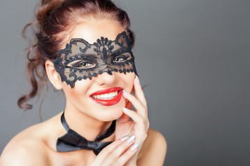 Sexy woman with carnival mask