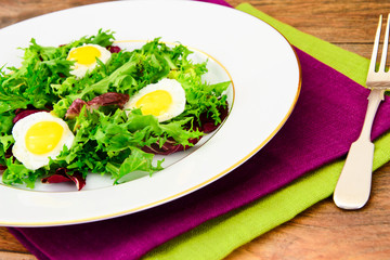 Salad Mix Batavian, Frise, Radicchio, Chicory, Dietary Mel