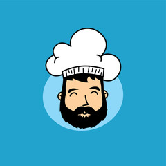 funny cartoon chef