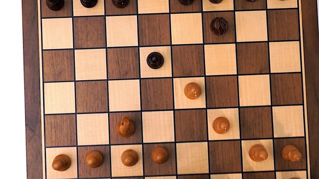 Chess game made of valuable wood