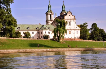 Photo sur Plexiglas Cracovie Krakau - Skalka-Kirche - Kirche auf dem Felsen
