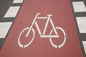 Bike Lane Symbol, Bonn