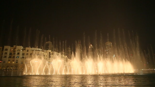 Dubai Fountain at night
