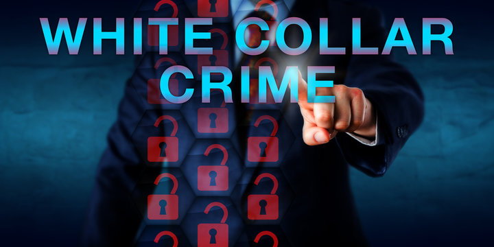 Detective Pressing WHITE COLLAR CRIME Onscreen