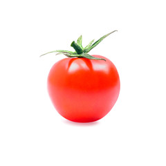 The cherry tomatoes on a branch