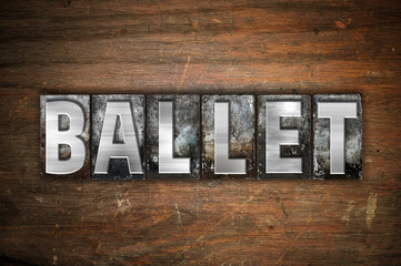 Ballet Concept Metal Letterpress Type © enterlinedesign