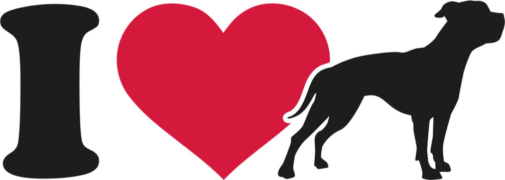 I love american bulldog silhouette