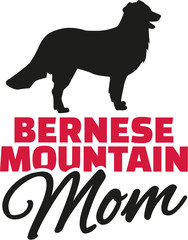 Bernese mountain Mom with dog silhouette