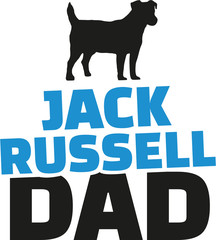 Jack Russell dad with dog silhouette