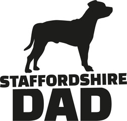 Staffordshire Bull Terrier dad