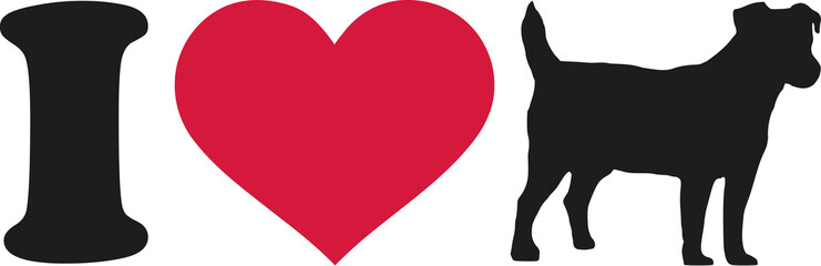 I love my Jack Russell Terrier icon © Miceking