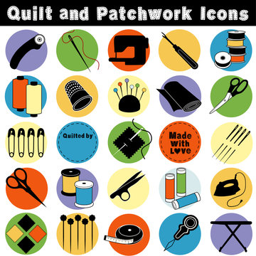 Quilt and Patchwork tools and supplies for sewing, applique, trapunto, textile arts and crafts. 