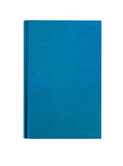 Obraz premium Light blue plain hardcover book front cover upright vertical isolated
