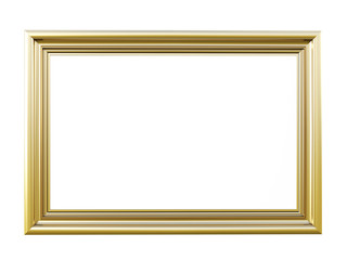 Vintage picture frame isolated on white 