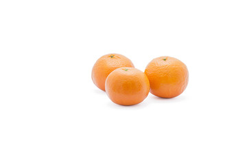 Orange on a white background Clipping Path .