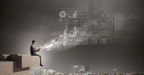 Man making calls with his mobile