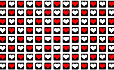 Abstract Hearts Cool Valentine Background