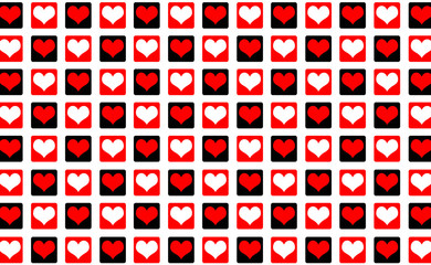 Abstract Hearts Cool Valentine Background