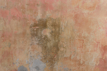 Obraz na płótnie Canvas Wall fragment with attritions and cracks