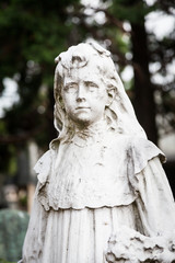 Fototapeta na wymiar Old Cemetery statue