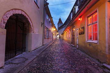 Fototapeta premium Tallin old town streets