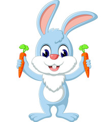 illustration of cute rabbit cartoon