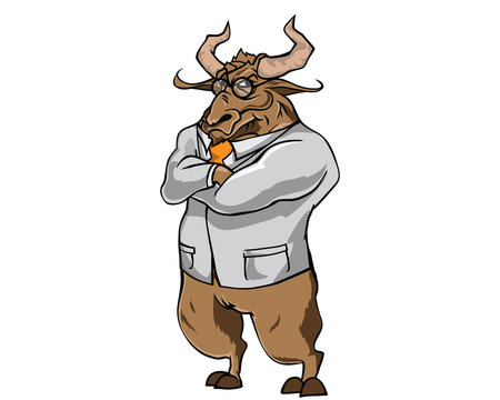 Bull Character - Professor