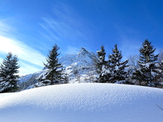 Winterlandschaft in den Alpen