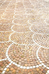  cracked  step    in   old wall and  material the background