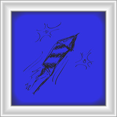 Simple doodle of a firework