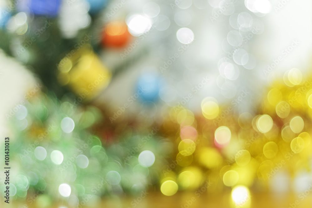 Poster abstract circular bokeh backgroundand bokeh gold colour abstract background of happy new year 2016 a