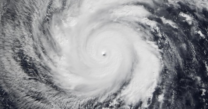 View from orbit of Super Typhoon Faxai, the strongest named storm of  2001. Image: NASA.