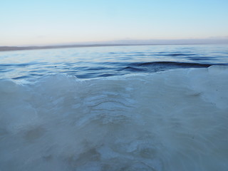 ice on the lake