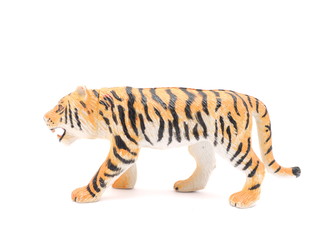 toy tiger on a white background