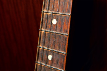 old guitar fretboard