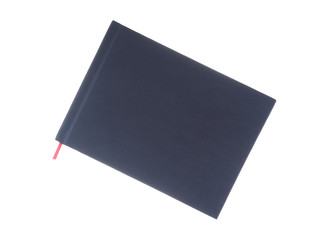 black notes on white background