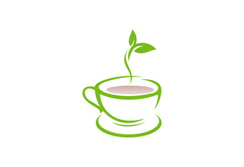 Tea Cup Logo Vector