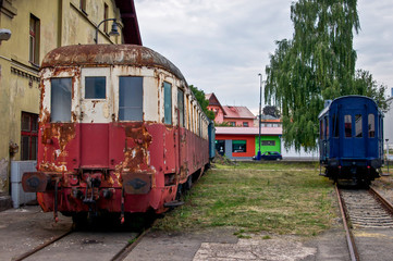 Naklejka premium Abandoned railway station