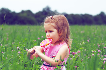  girl on the meadow