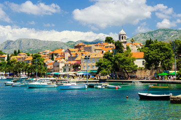 Fototapeta na wymiar view on old town Cavtat in Dalmatia, Croatia