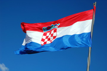 Naklejka na ściany i meble The national flag of Croatia 